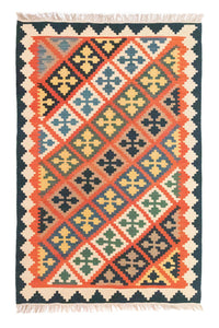 Tapis Kelim - Oriental - 186 x 119 cm - orange