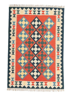 Tapis Kelim - Oriental - 180 x 120 cm - orange