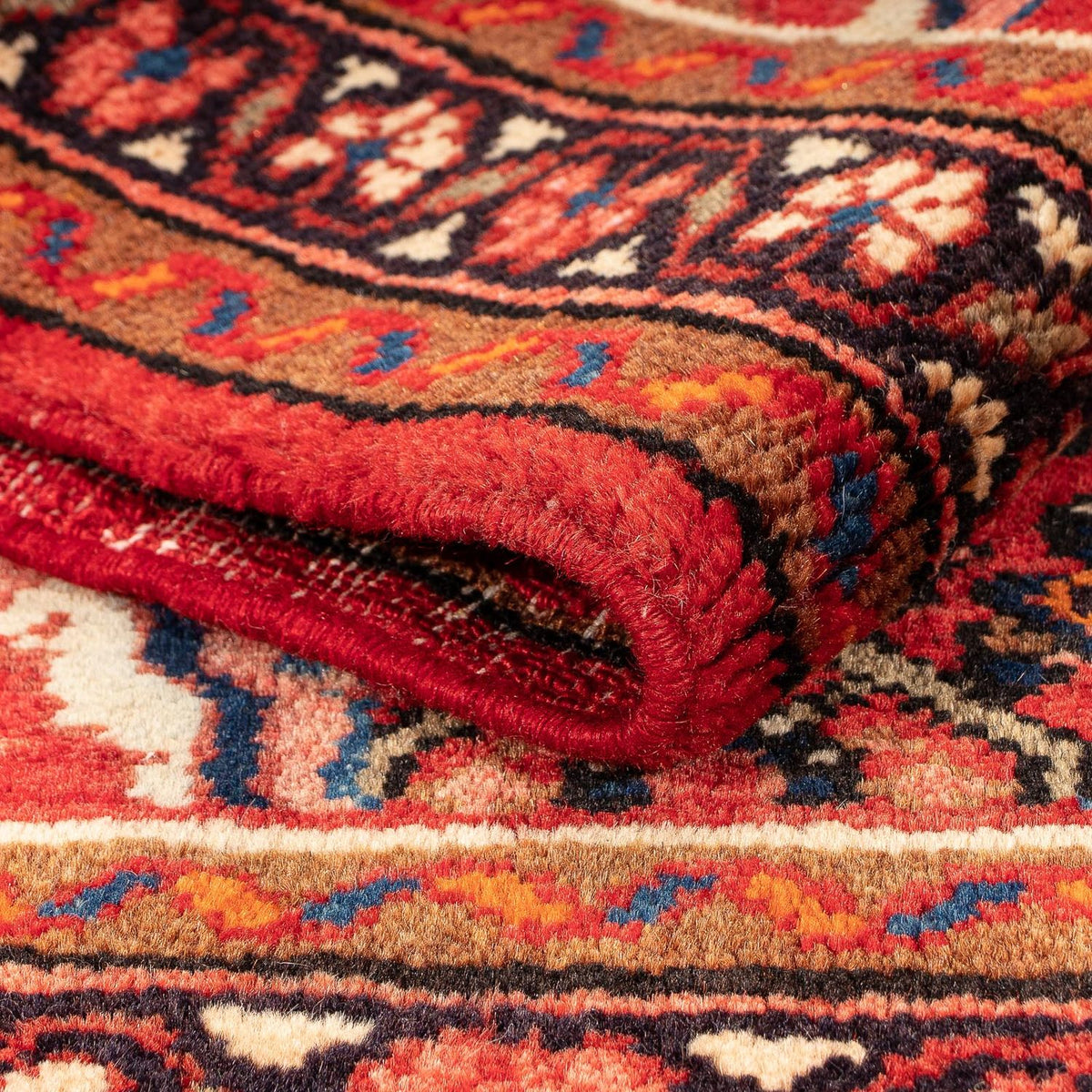 Tapis persan - Nomadic - 98 x 64 cm - rouge foncé