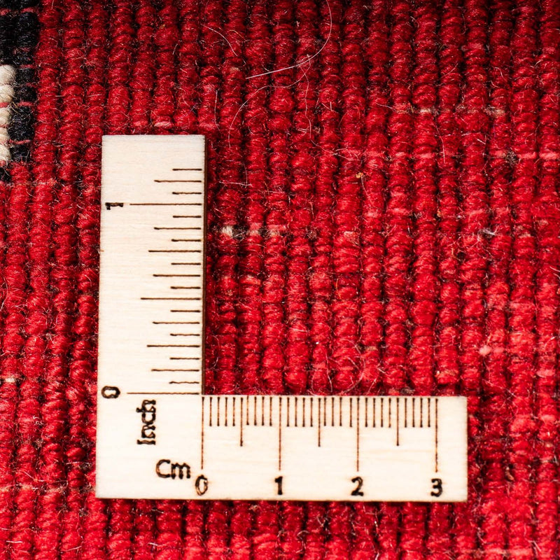Tapis persan - Nomadic - 204 x 135 cm - rouge foncé