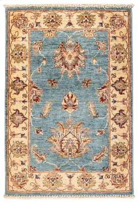 Tapis Ziegler - 95 x 63 cm - bleu clair