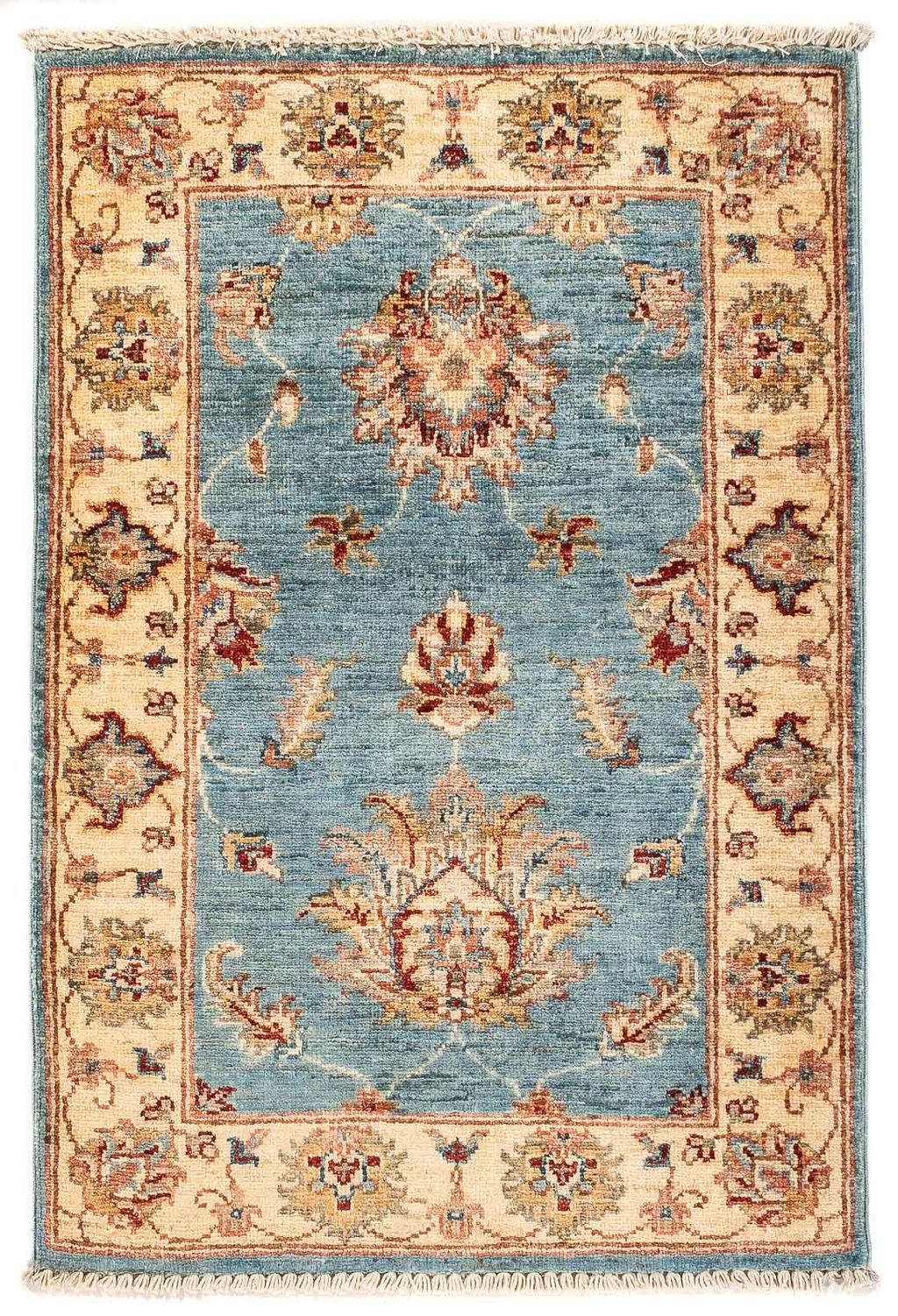 Tapis Ziegler - 95 x 63 cm - bleu clair