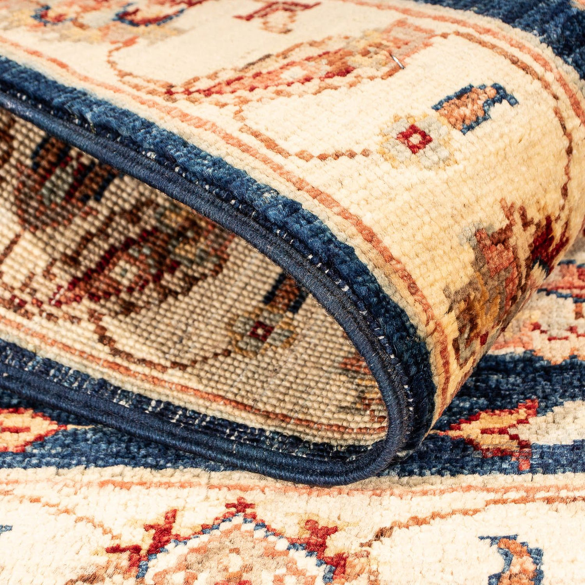 Tapis Ziegler - 95 x 62 cm - bleu foncé