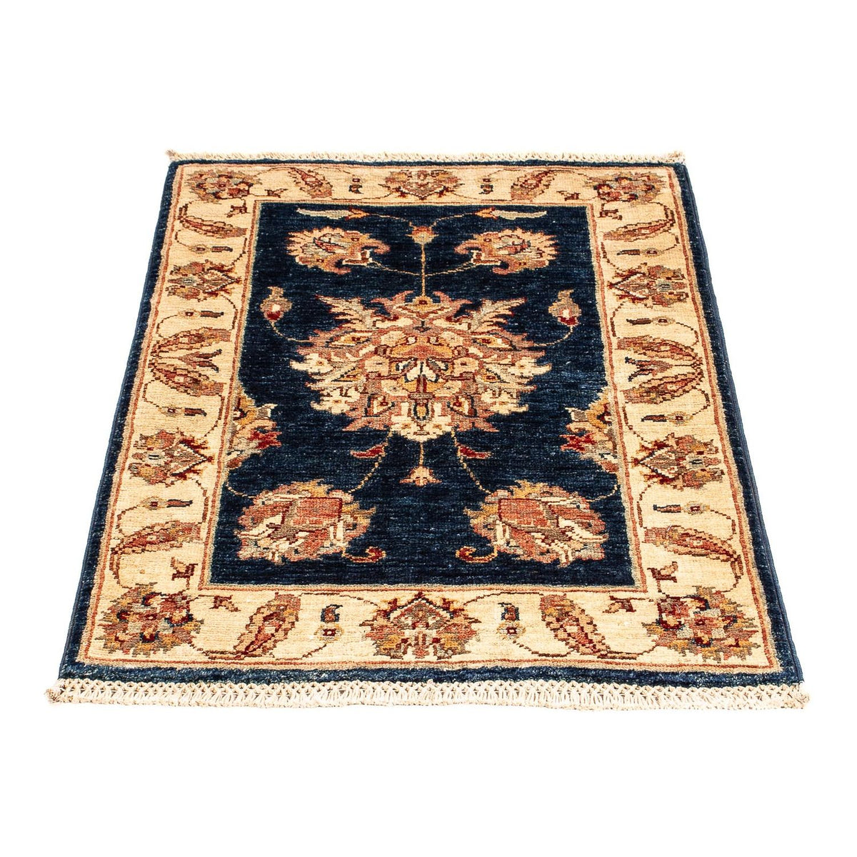 Tapis Ziegler - 95 x 62 cm - bleu foncé
