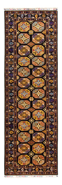 Tapis de couloir Tapis Ziegler - Ariana - 302 x 89 cm - bleu foncé