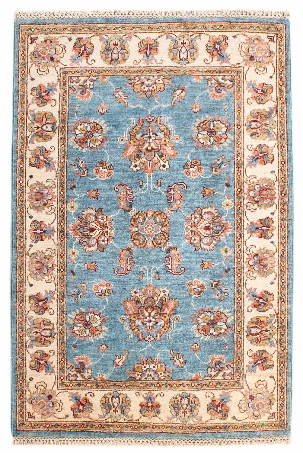 Tapis Ziegler - 122 x 86 cm - bleu clair