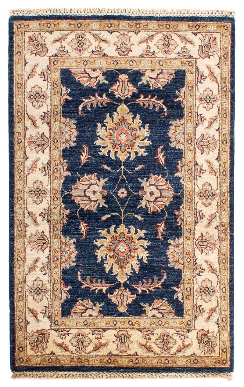 Tapis Ziegler - 123 x 79 cm - bleu foncé