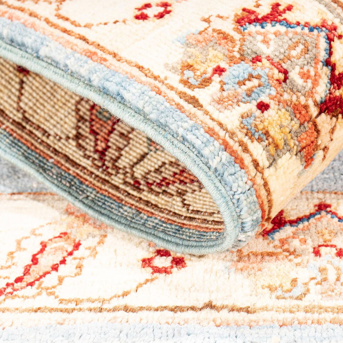 Tapis Ziegler - 92 x 63 cm - bleu clair