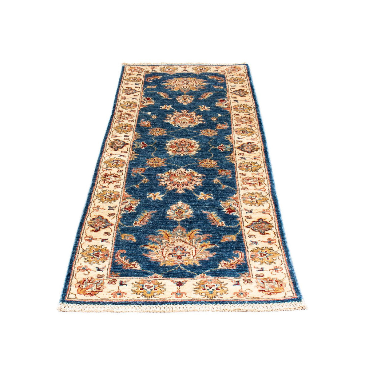 Tapis de couloir Tapis Ziegler - 186 x 63 cm - bleu foncé