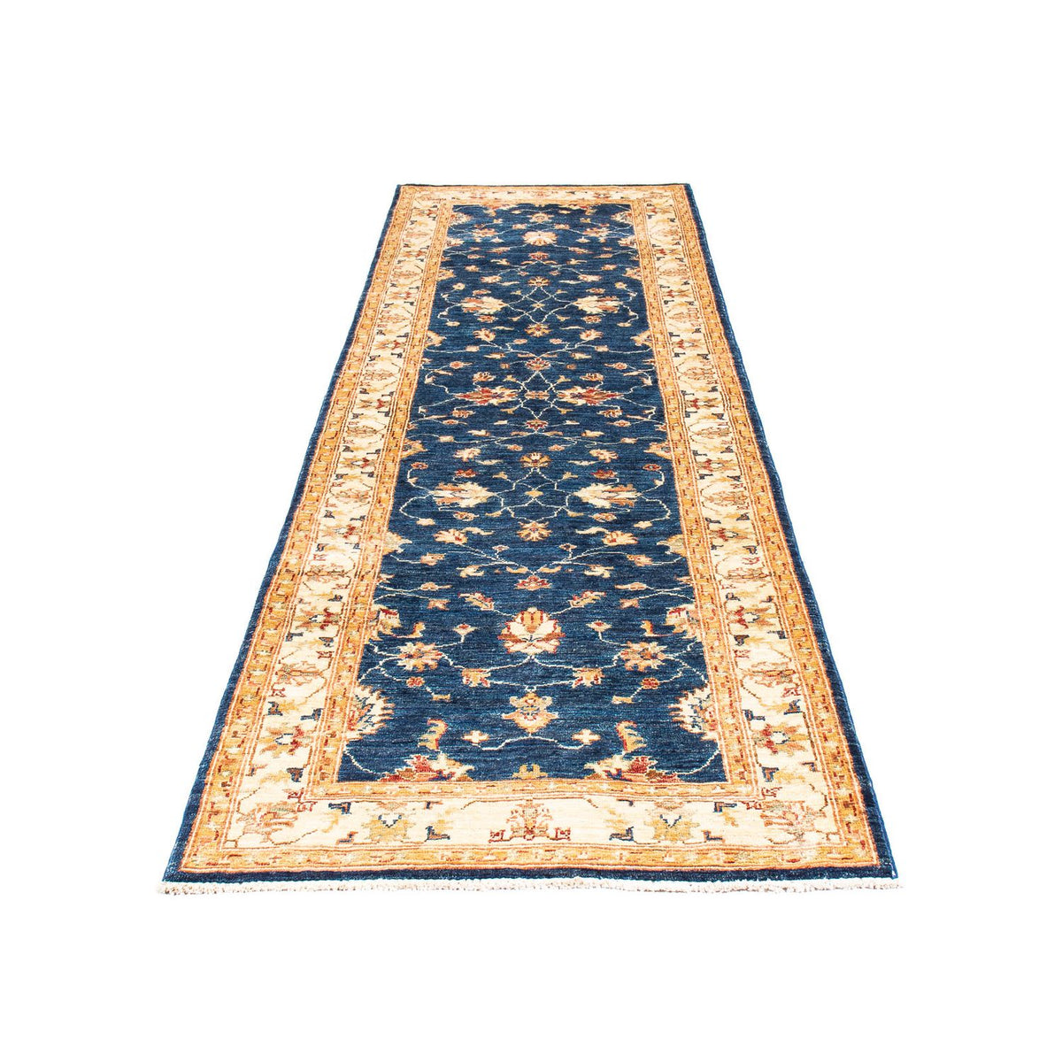 Tapis de couloir Tapis Ziegler - 273 x 85 cm - bleu foncé