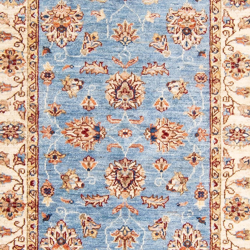 Tapis de couloir Tapis Ziegler - 304 x 85 cm - bleu clair