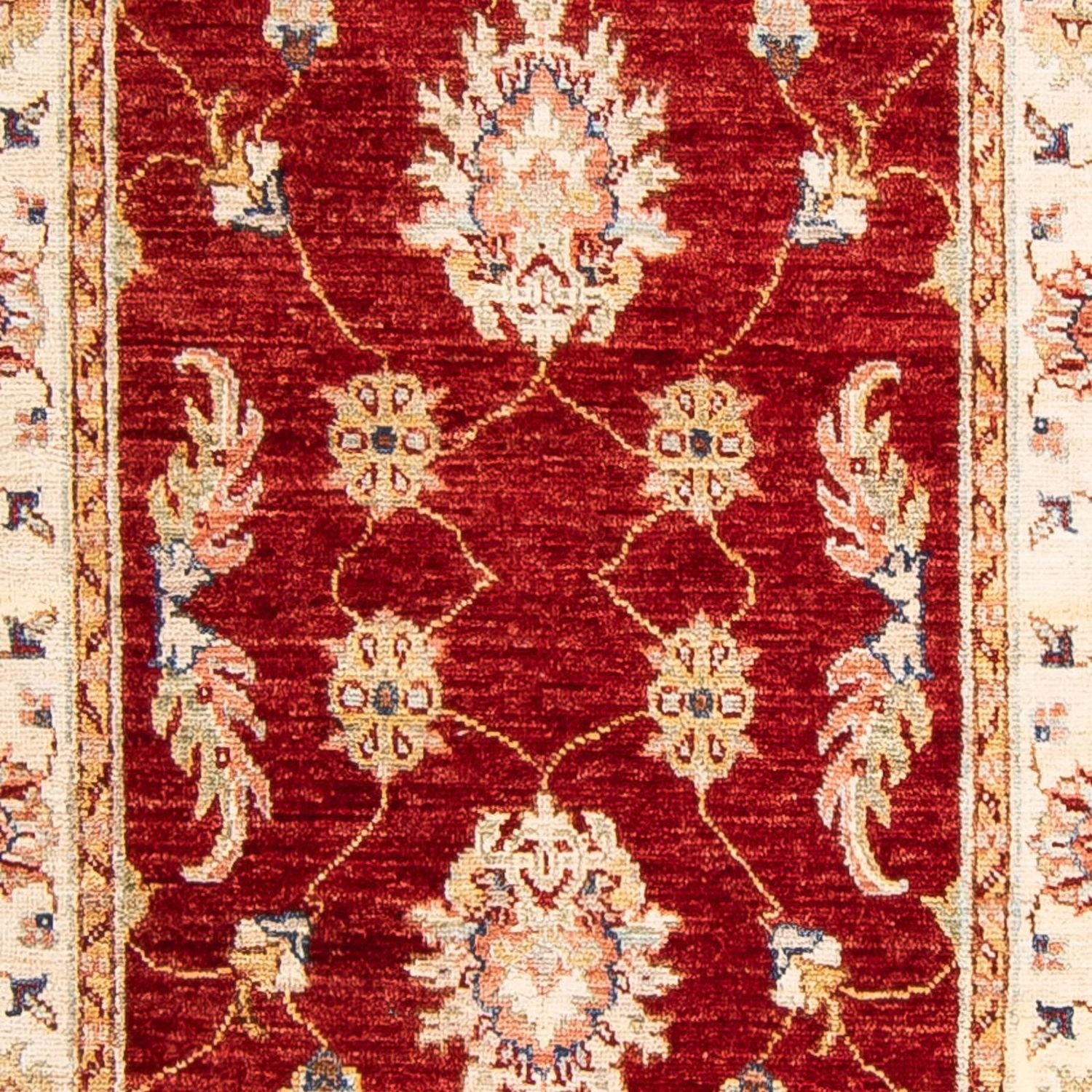 Tapis de couloir Tapis Ziegler - 311 x 83 cm - rouge foncé