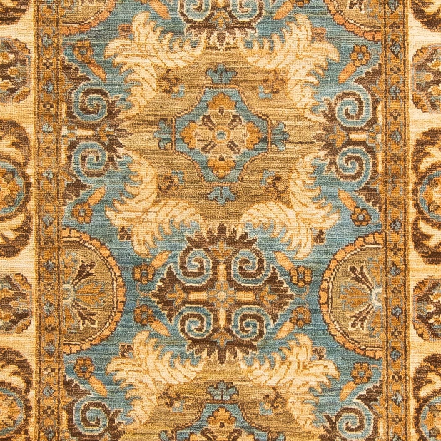 Tapis de couloir Tapis Ziegler - Ariana - 298 x 89 cm - bleu clair