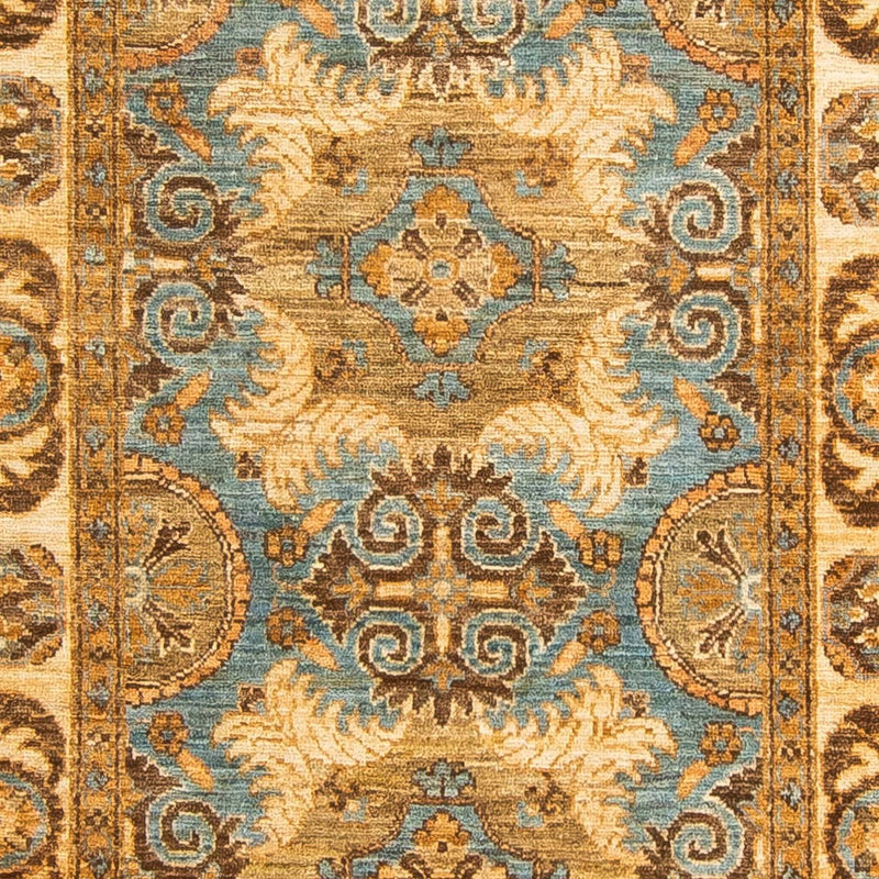 Tapis de couloir Tapis Ziegler - Ariana - 298 x 89 cm - bleu clair
