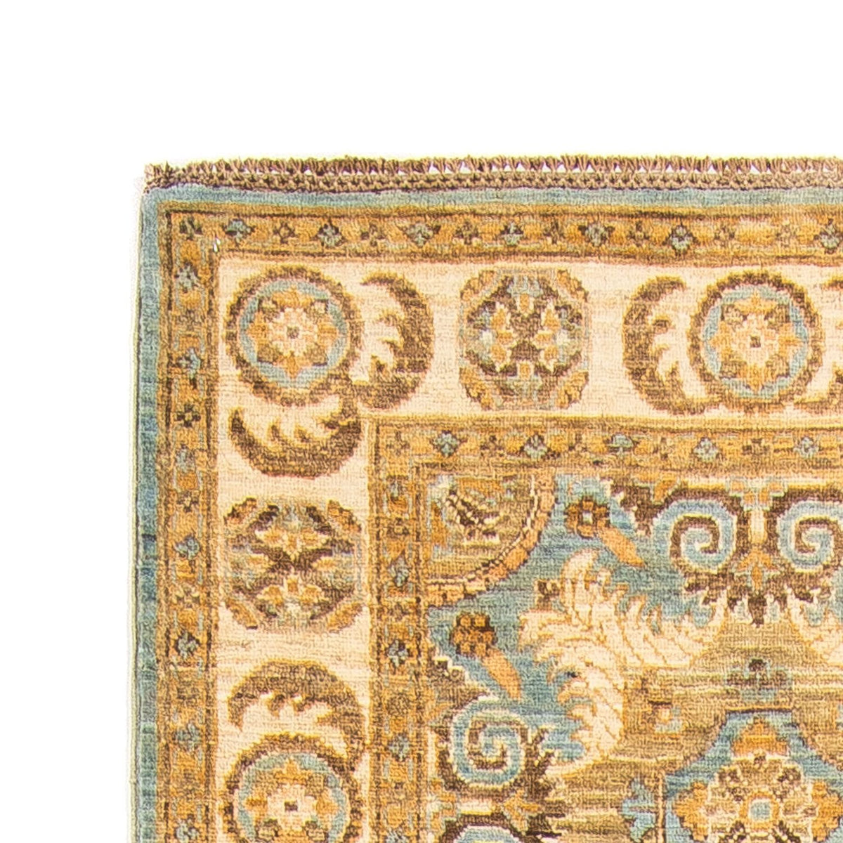 Tapis de couloir Tapis Ziegler - Ariana - 298 x 89 cm - bleu clair