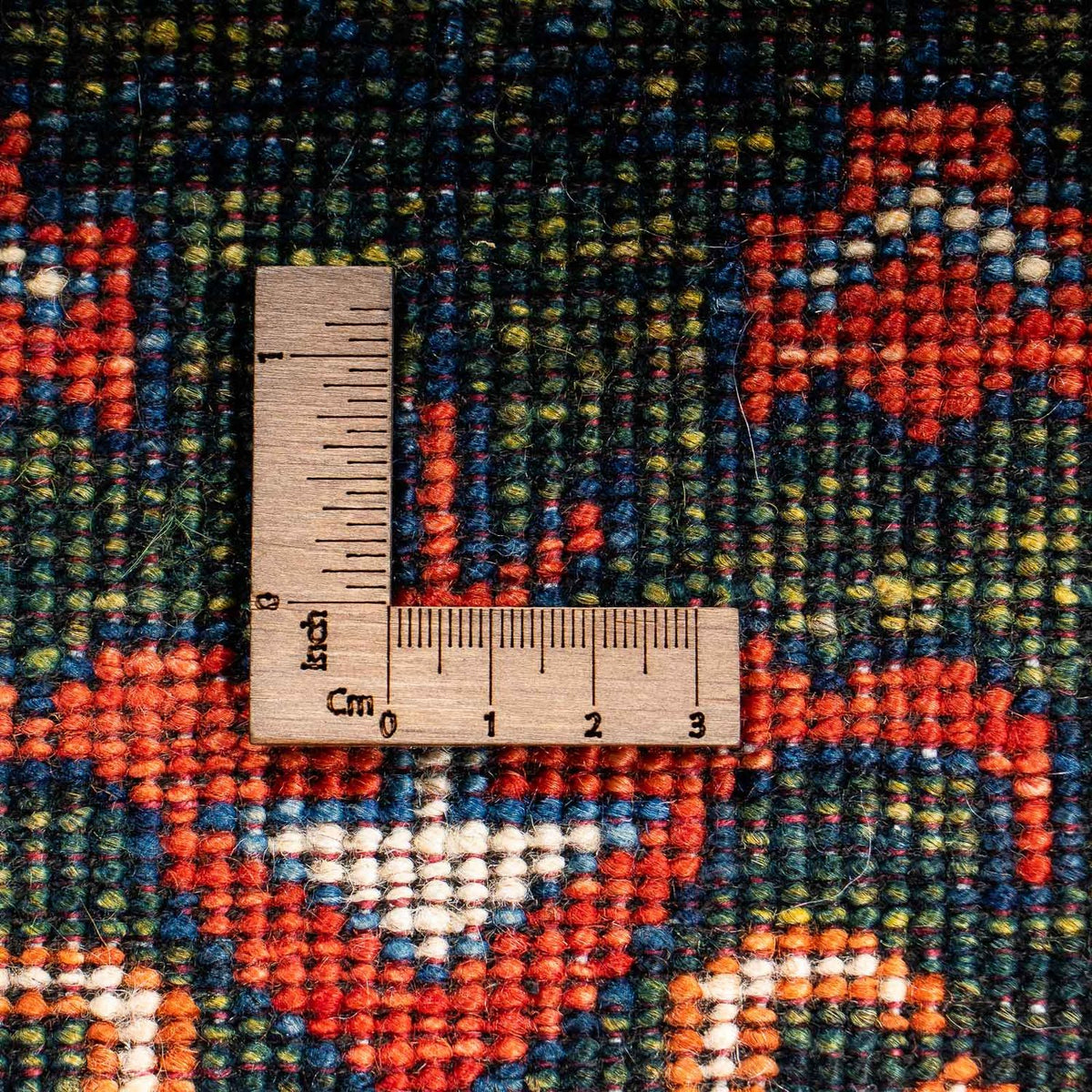 Tapis afghan - 196 x 158 cm - rouge