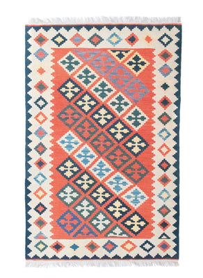 Tapis Kelim - Oriental - 186 x 120 cm - orange