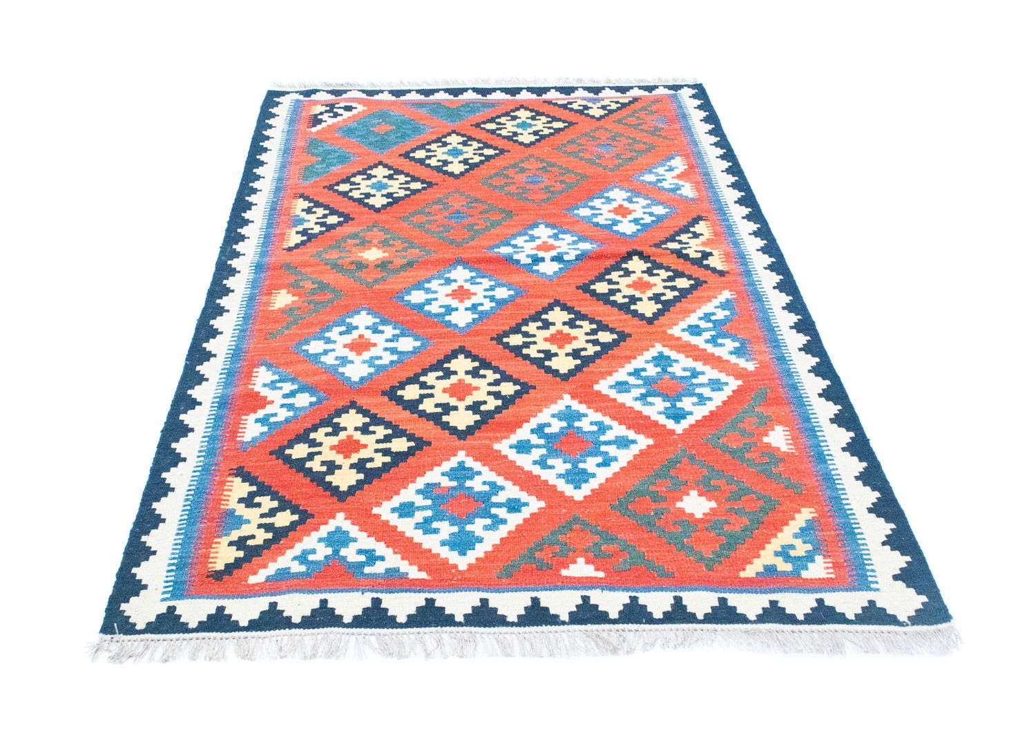 Tapis Kelim - Oriental - 188 x 123 cm - orange
