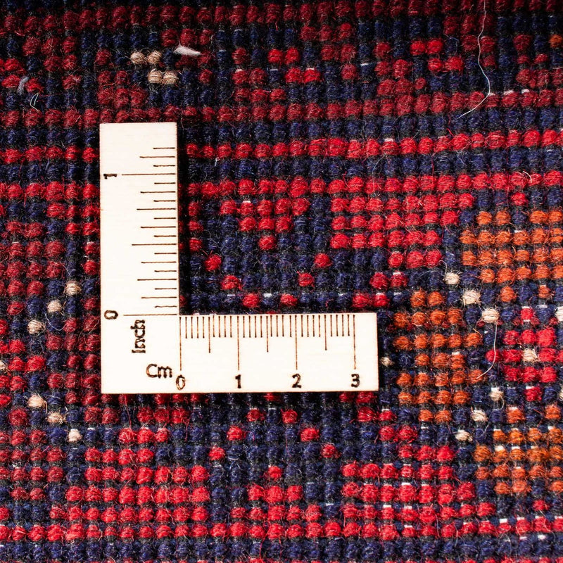 Tapis afghan - Kunduz - 192 x 128 cm - rouge foncé