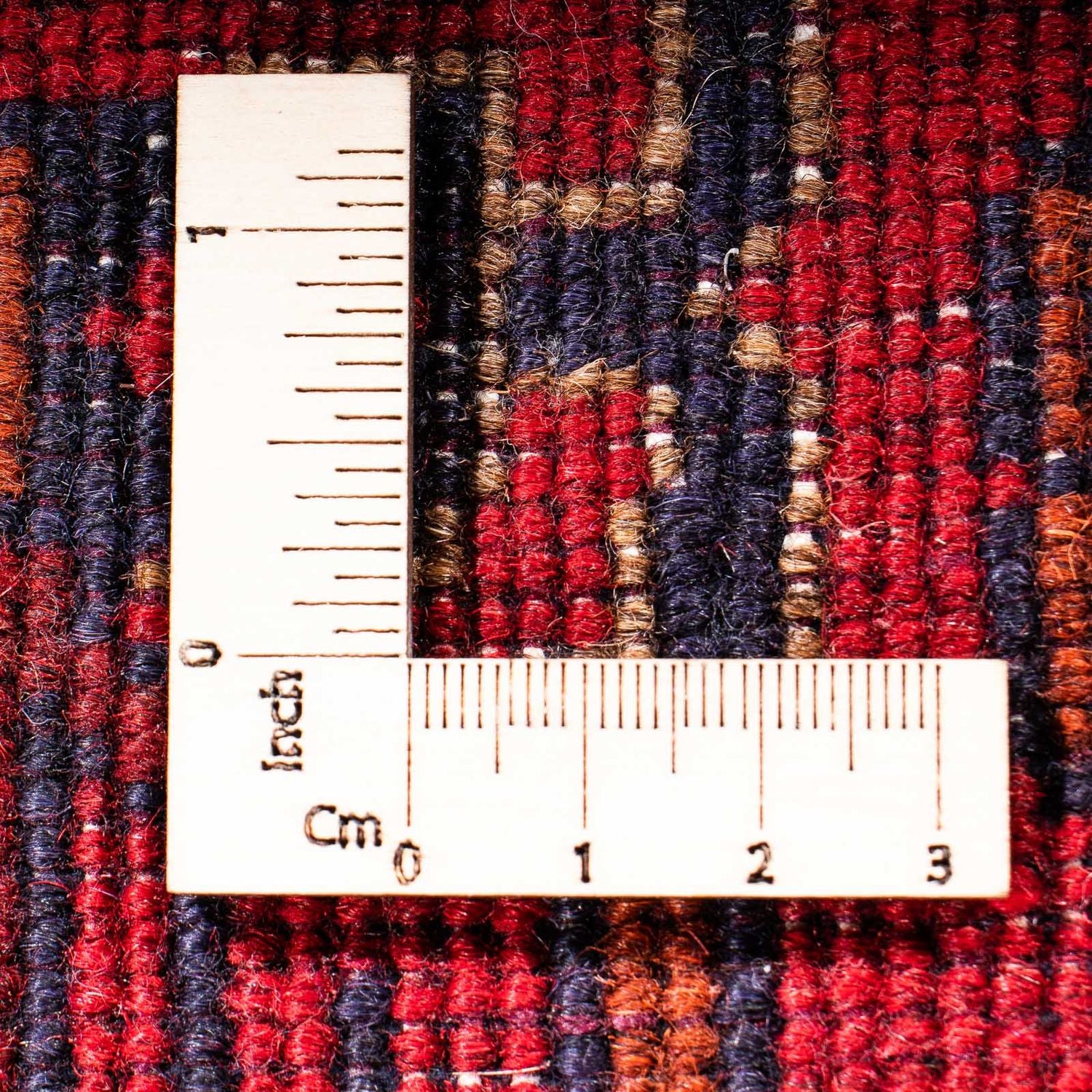 Tapis de couloir Tapis afghan - Kunduz - 295 x 82 cm - rouge foncé