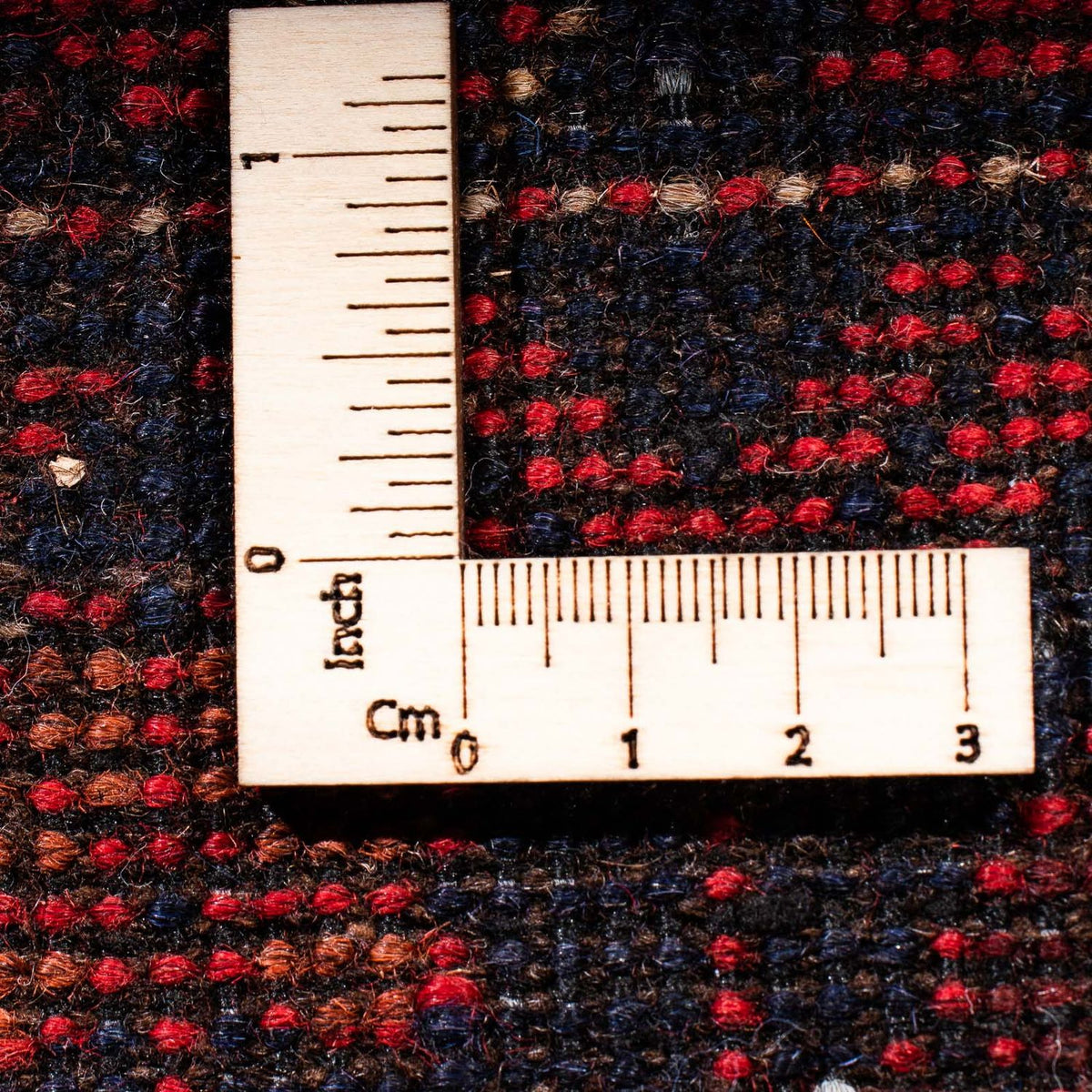 Tapis afghan - Kunduz - 125 x 78 cm - rouge foncé