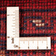 Tapis afghan - Kunduz - 98 x 49 cm - rouge foncé