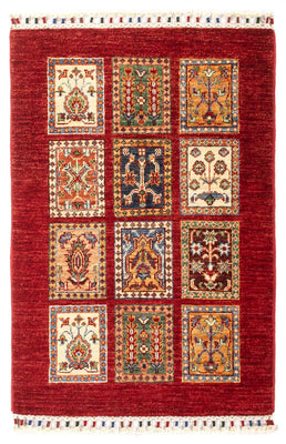 Tapis Ziegler - Bakhtiari - 101 x 66 cm - rouge foncé
