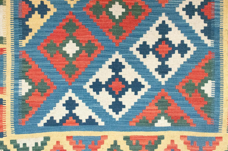 Tapis Kelim - Oriental - 168 x 128 cm - bleu