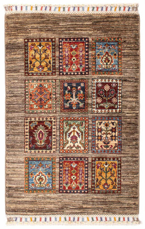 Tapis Ziegler - Bakhtiari - 91 x 60 cm - marron foncé