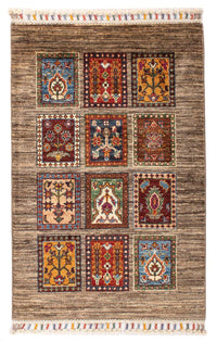 Tapis Ziegler - Bakhtiari - 96 x 62 cm - marron foncé