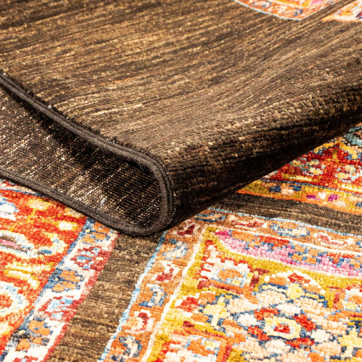 Tapis Ziegler - Bakhtiari - 193 x 150 cm - marron foncé