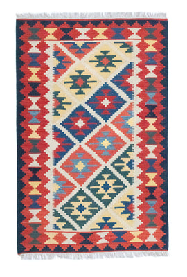 Tapis Kelim - Oriental - 190 x 120 cm - multicolore