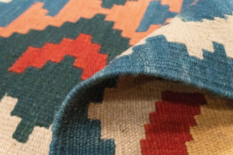 Tapis Kelim - Oriental - 177 x 130 cm - bleu