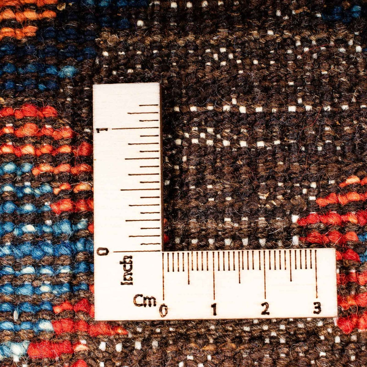 Tapis Kelim - Splash - 191 x 128 cm - marron