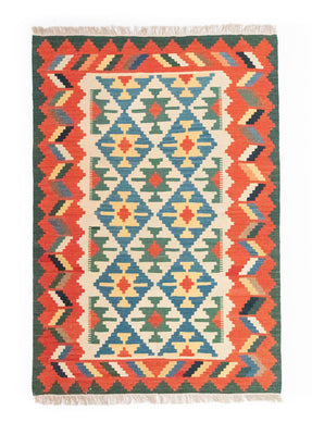 Tapis Kelim - Oriental - 180 x 123 cm - orange