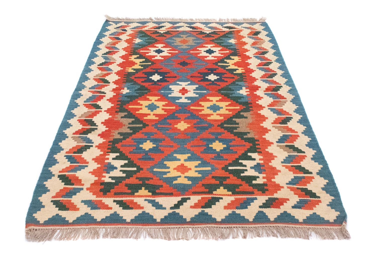 Tapis Kelim - Oriental - 185 x 119 cm - orange