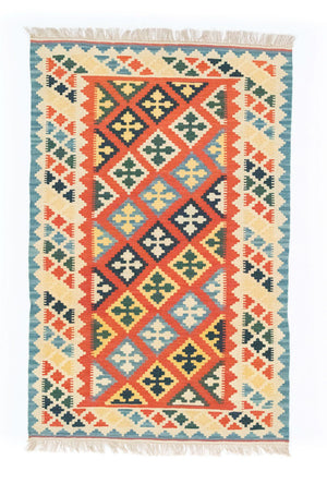 Tapis Kelim - Oriental - 184 x 118 cm - orange