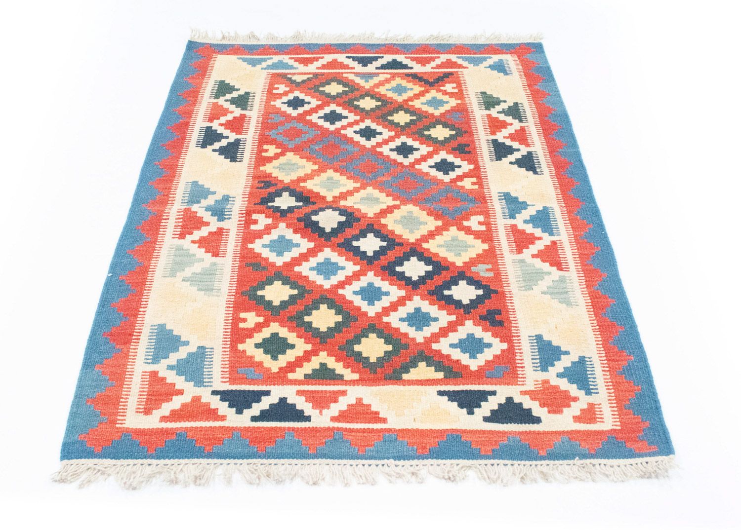 Tapis Kelim - Oriental - 150 x 100 cm - rouge