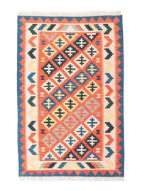 Tapis Kelim - Oriental - 152 x 99 cm - orange