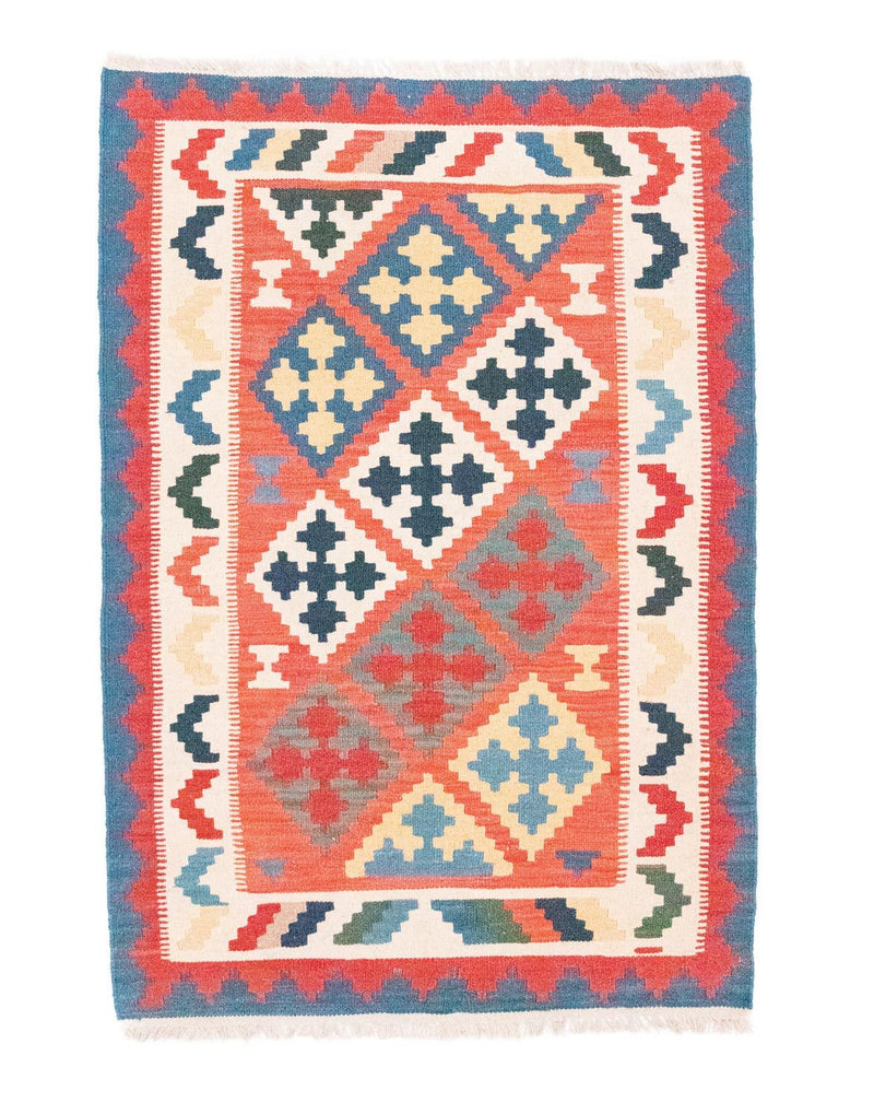 Tapis Kelim - Oriental - 147 x 101 cm - orange