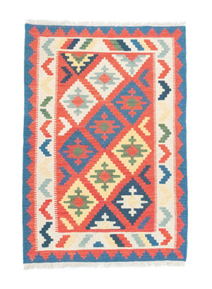 Tapis Kelim - Oriental - 147 x 100 cm - orange