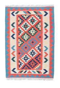 Tapis Kelim - Oriental - 146 x 102 cm - orange