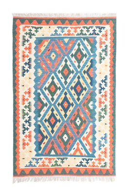 Tapis Kelim - Oriental - 154 x 103 cm - bleu