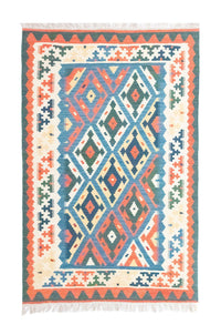 Tapis Kelim - Oriental - 154 x 103 cm - bleu