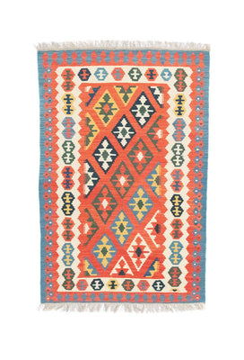Tapis Kelim - Oriental - 152 x 100 cm - orange