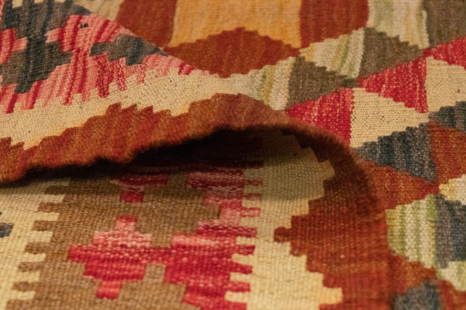 Tapis Kelim - Oriental - 146 x 99 cm - orange