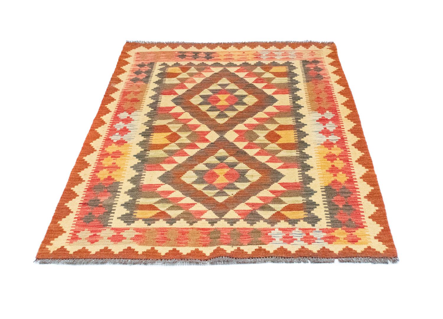 Tapis Kelim - Oriental - 146 x 99 cm - orange
