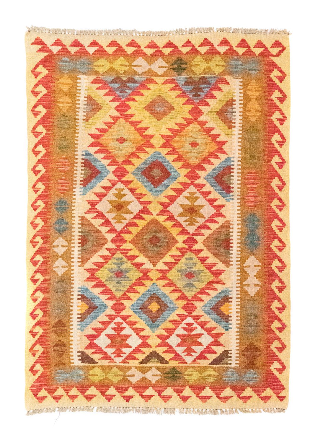 Tapis Kelim - Oriental - 147 x 105 cm - orange