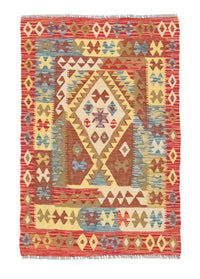 Tapis Kelim - Oriental - 141 x 97 cm - orange