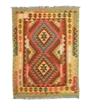 Tapis Kelim - Oriental - 156 x 105 cm - vert